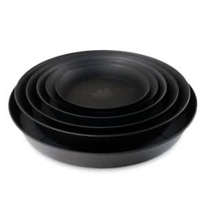Round Saucers (Black) - Hydroponic Centre