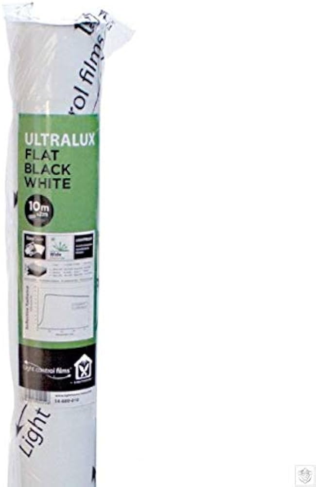 LightHouse ULTRALUX Flat Black White - 100m Roll