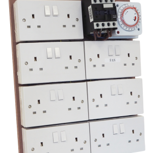12 Way + 2 MDF Lighting Timer Boards (with Fan Sockets)