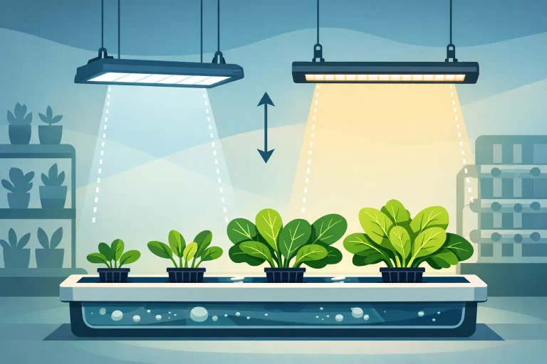 Hydroponic Lighting Distance Guide