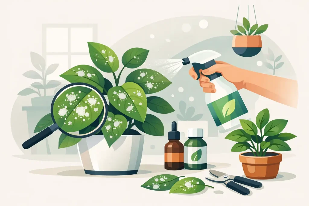 Powdery Mildew Treatment for Indoor Plants