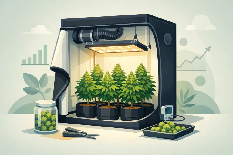 A Small Tent Yield Example for Indoor Growers