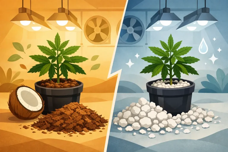 Coco Versus Perlite for Indoor Grow Rooms