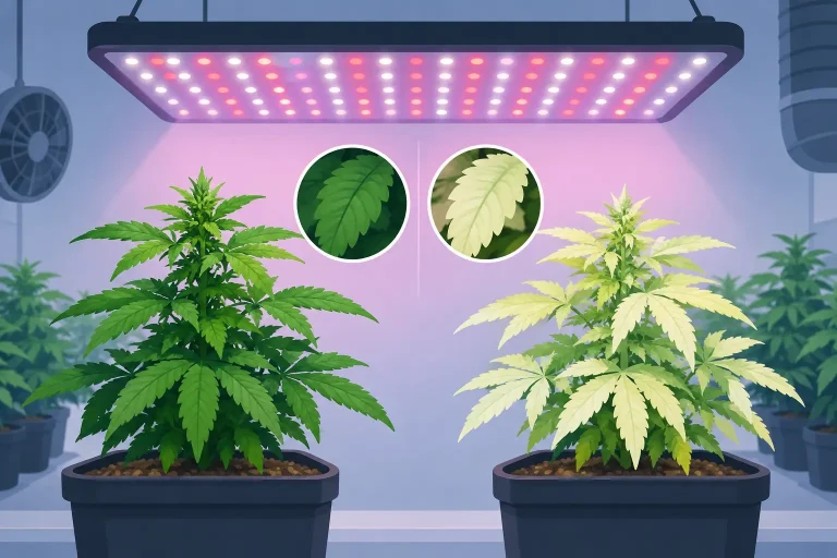 Does LED Light Cause Bleaching in Grow Rooms?