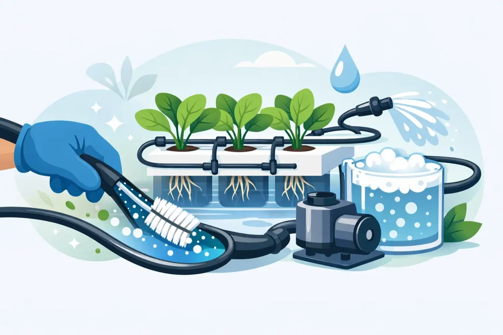 How to Clean Irrigation Lines in Hydroponics